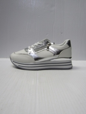 Buty sportowe damskie na płaskim (36-41) K1713 WHITE