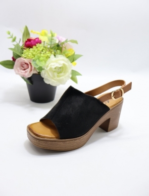 Sandały damskie na obcasie (36-41) D319 BLACK
