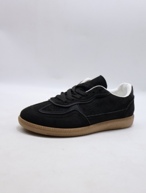 Buty sportowe damskie na płaskim (36-41) B6616 BLACK