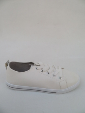 Tenisówki damskie na płaskim (36-41) 3002 WHITE/SILVER