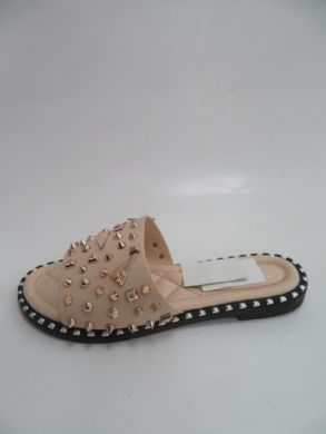 Klapki damskie na płaskim (36-41) CB2110-2 BEIGE
