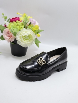 Mokasyny damskie na płaskim (36-41) 1660 BLACK