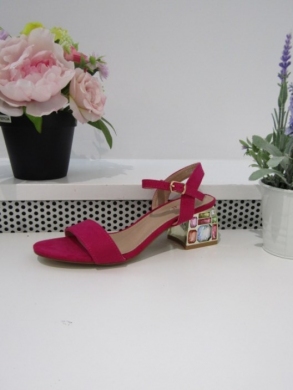 Sandały damskie na obcasie (36-41) 3868 FUCHSIA