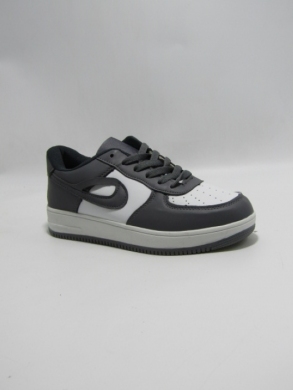 Buty sportowe damskie na płaskim (36-41) DN91-63 GREY/WHITE