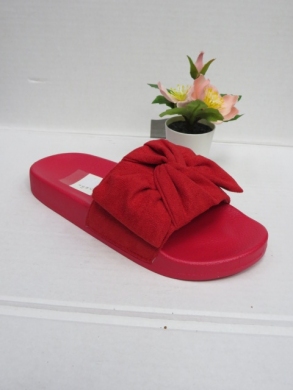 Klapki damskie na płaskim (36-41) LE-503 RED