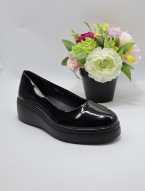 Półbuty damskie na koturnie (36-41) 5043-1 BLACK