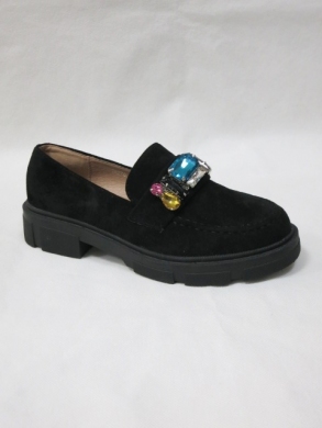 Mokasyny damskie na płaskim (36-41) JH270 BLACK