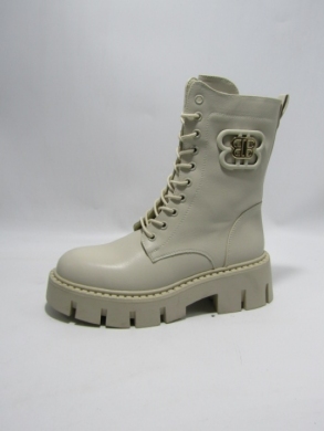 Botki damskie na płaskim (36-41) DE833M BEIGE