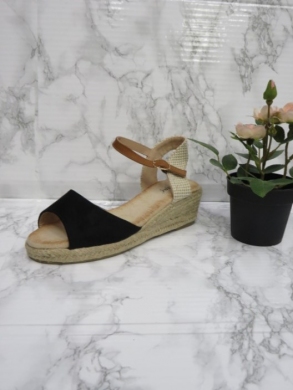 Sandały damskie na koturnie (36-41) RR13 BLACK
