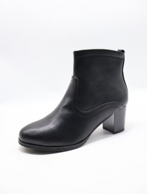 Botki damskie ocieplane na obcasie (36-41) B9051 PU