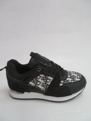 Sportowe Damskie na koturnie (36-41) 8033 BLACK