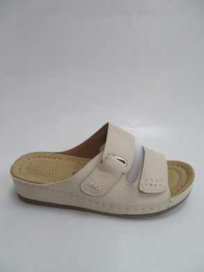 Klapki damskie na płaskim (37-42) 6768-5 BEIGE