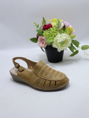 Sandały damskie na koturnie (36-42) 2300-10 YELLOW