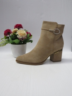 Botki damskie ocieplane na obcasie (36-41) BM89 KHAKI
