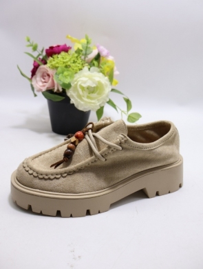 Półbuty damskie na obcasie (36-41) G514 KHAKI