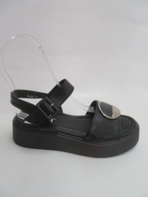 Sandały damskie na koturnie (36-41) 0-68 BLACK