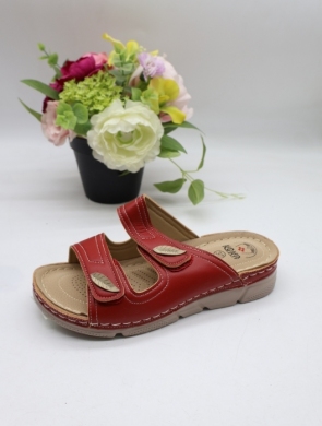 Klapki damskie na płaskim (36-41) 29787-7 RED