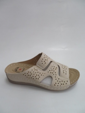 Klapki damskie na płaskim (36-41) J31-6 BEIGE