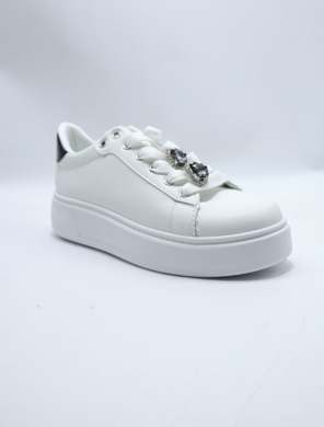 Buty sportowe damskie na płaskim (36-41) EV392 WH/BLACK