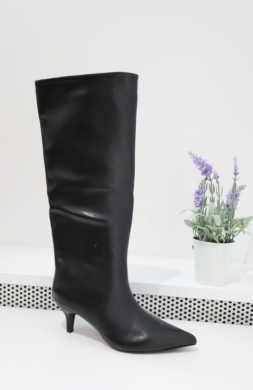 Kozaki damskie na szpilce (36-41) 2526A BLACK