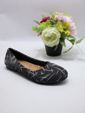 Baleriny damskie (36-41) BR12-1 BL/WH
