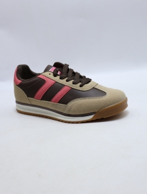 Buty sportowe damskie na płaskim (36-41) C3907 ROSE/RED