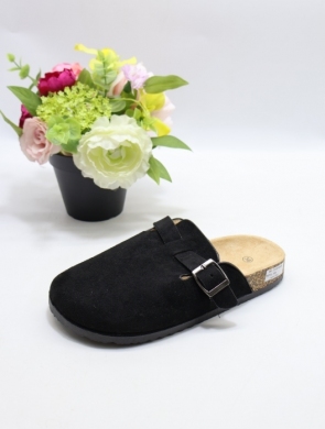 Klapki damskie na płaskim (36-41) 2110 BLACK