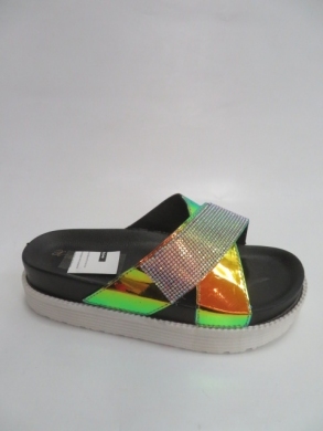 Klapki damskie na płaskim (36-41) HM01 BLACK