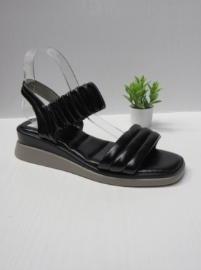 Sandały damskie na koturnie (36-41) 1333 BLACK