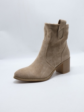 Botki damskie na obcasie (36-41) F6260 KHAKI