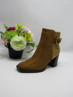 Botki damskie ocieplane na obcasie (36-41) JW199 CAMEL