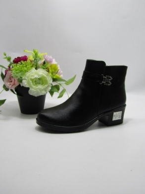 Botki damskie ocieplane na obcasie (37-42) CH6805-1 BLACK