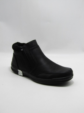 Botki męskie ocieplane (40-46) 1360-1 BLACK