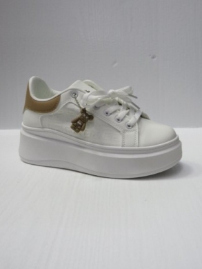 Buty sportowe damskie na płaskim (36-41) M20 WHITE/KHAKI