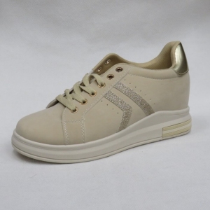 Buty sportowe damskie na płaskim (36-41) B026-69 BEIGE