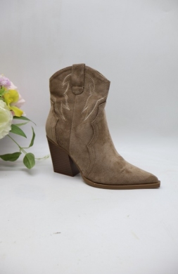 Botki damskie na obcasie (36-41) 2585A KHAKI
