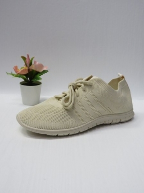 Buty sportowe damskie na płaskim (36-41) G8396-8 BEIGE