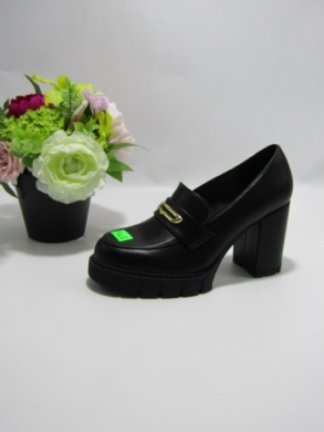 Półbuty damskie na obcasie (36-41) T2338-1 BLACK