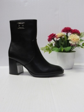 Botki damskie ocieplane na obcasie (36-41) RQ13 BLACK