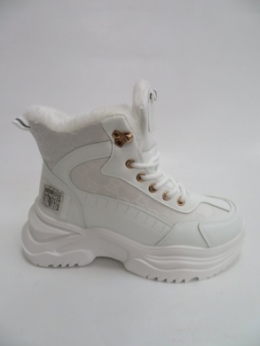 Sneakersy damskie ocieplane wysokie (36-41) 213 WHITE