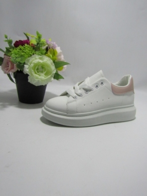 Buty sportowe damskie na płaskim (36-41) BO-632 WH/PINK