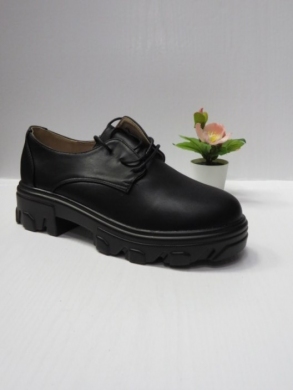 Półbuty damskie na płaskim (36-41) 6550-PU BLACK