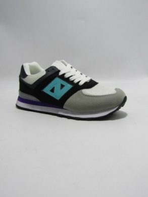 Buty sportowe damskie na płaskim (36-41) DNB6-2 WH/GREY