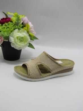 Klapki damskie na koturnie (36-41) N24-1068 BEIGE
