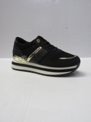 Buty sportowe damskie na płaskim (36-41) 0-1023 BLACK