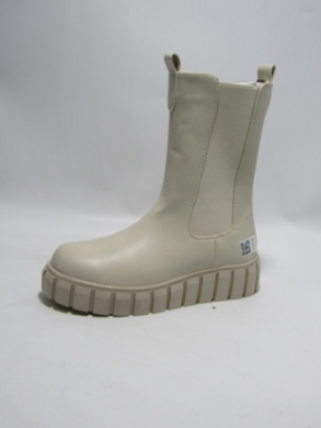 Botki damskie na płaskim (36-41) D63 BEIGE