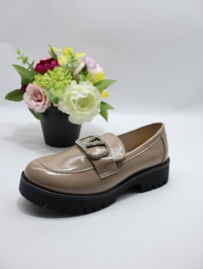 Mokasyny damskie na płaskim (36-41) 1331 KHAKI