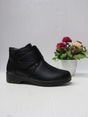 Botki damskie ocieplane na płaskim (38-42) 120-B BLACK