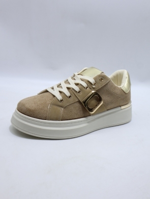 Buty sportowe damskie na płaskim (36-41) GB016 KHAKI