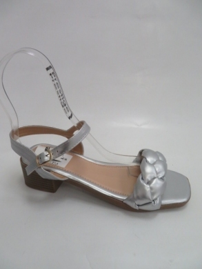 Sandały damskie na obcasie (36-41) LS232-7 SILVER